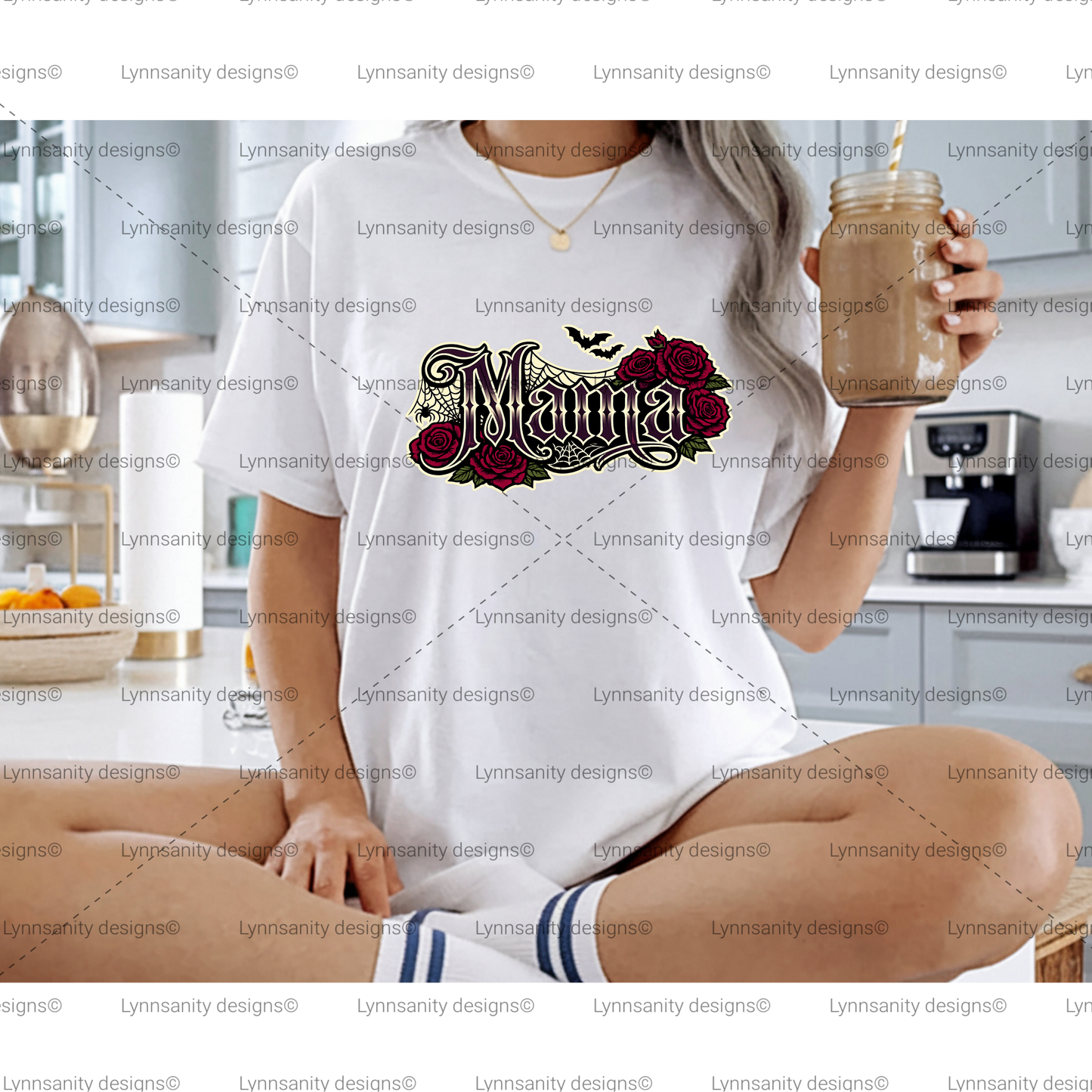 Gothic Rose Mama PNG