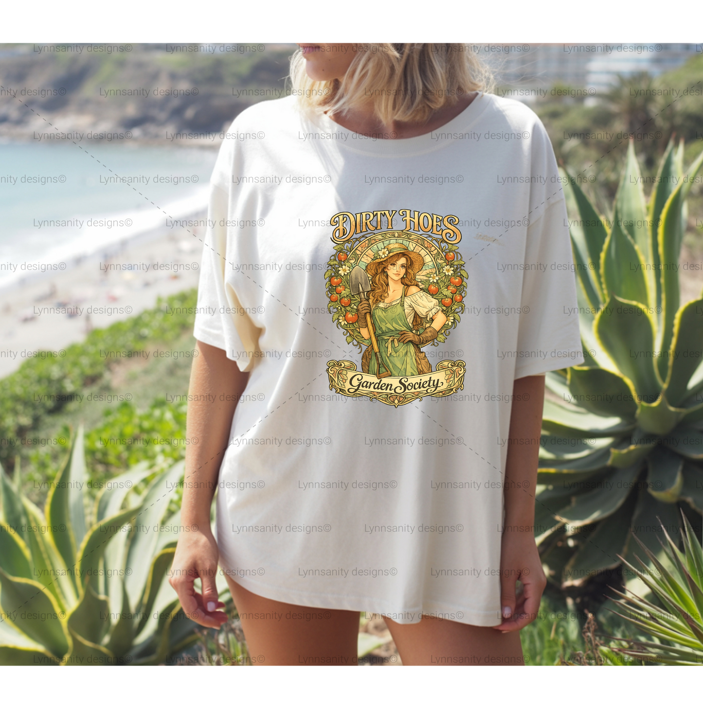 Dirty Hoes Garden Society - Vintage Art Nouveau PNG