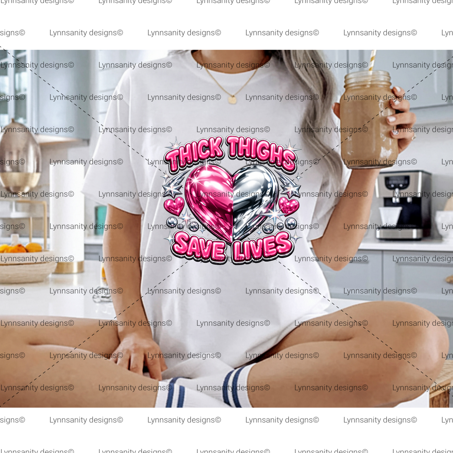 Thick Thighs Save Lives Digital Design