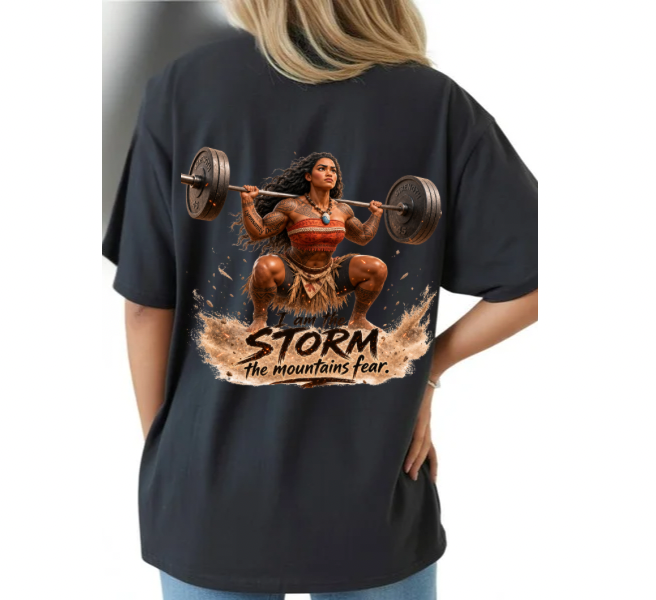 I Am the Storm Princess gym tee