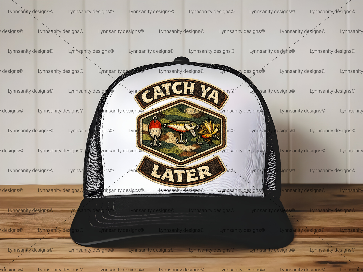 Catch Ya Later Fishing Vintage Badge Digital Download