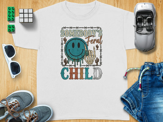 Somebody's Feral Child Melting Smiley Skeleton Hand product type