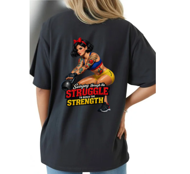 Swing Through the Struggle Princess gym tee