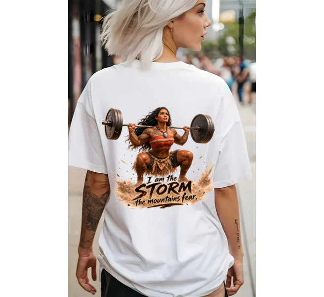I Am the Storm Princess gym tee