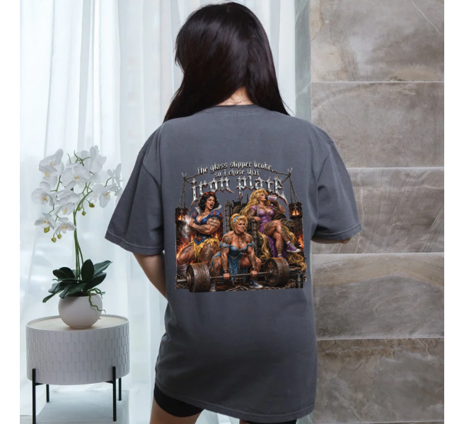 Iron Plates Over Glass Slippers Tee