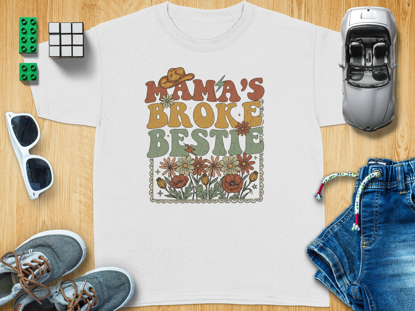Groovy Mama's Broke Bestie Retro Floral product type