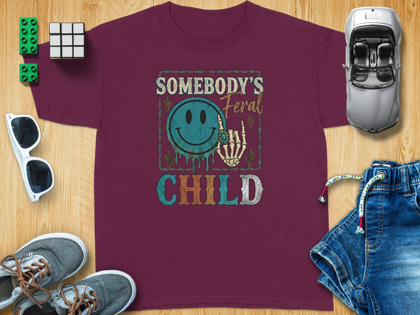 SOMEBODY'S Feral CHILD Smiley Design product type