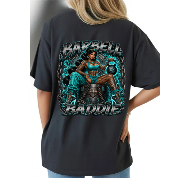 Barbell Baddie princess tee