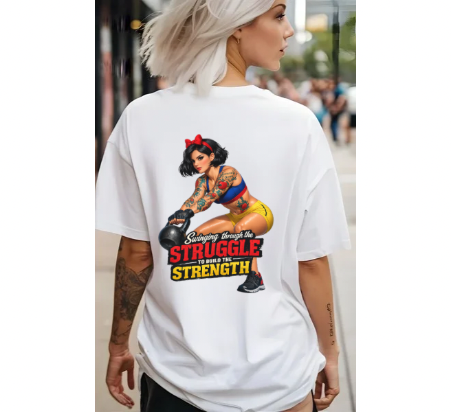 Swing Through the Struggle Princess gym tee