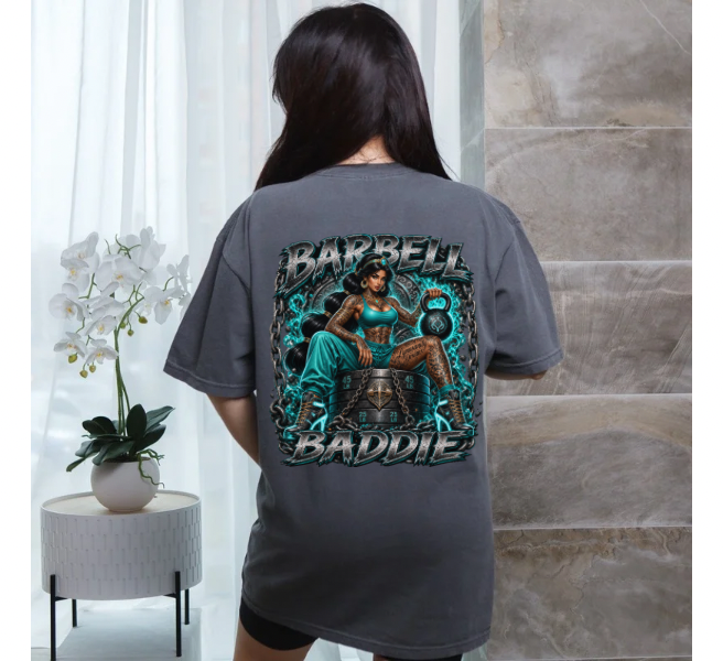 Barbell Baddie princess tee
