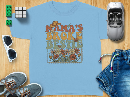Mama's Broke Bestie Graphic Design T-Shirt product type