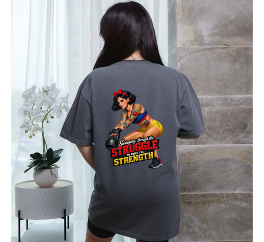 Swing Through the Struggle Princess gym tee
