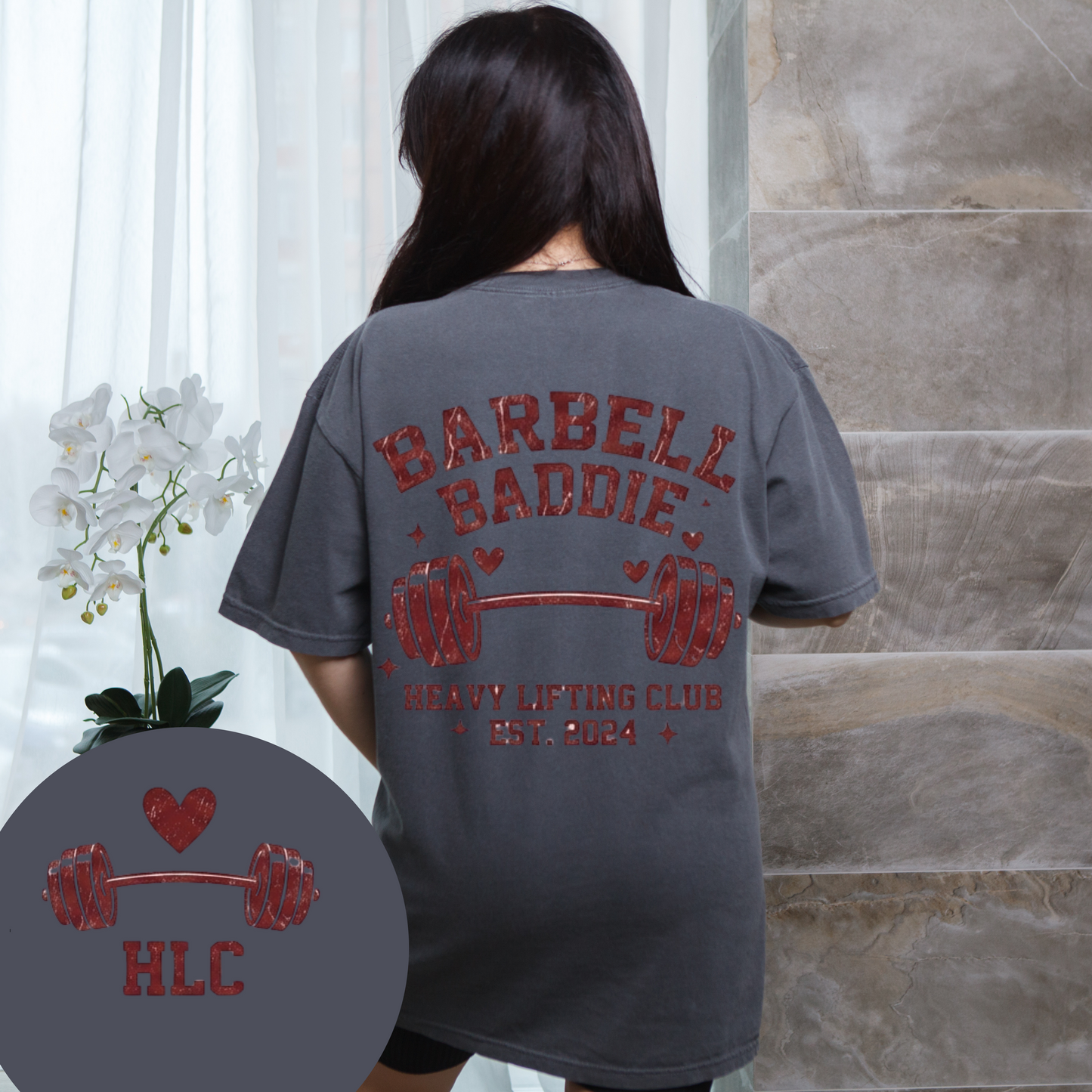 Retro Barbell Baddie SVG, Heavy Lifting Club Gym Shirt Design