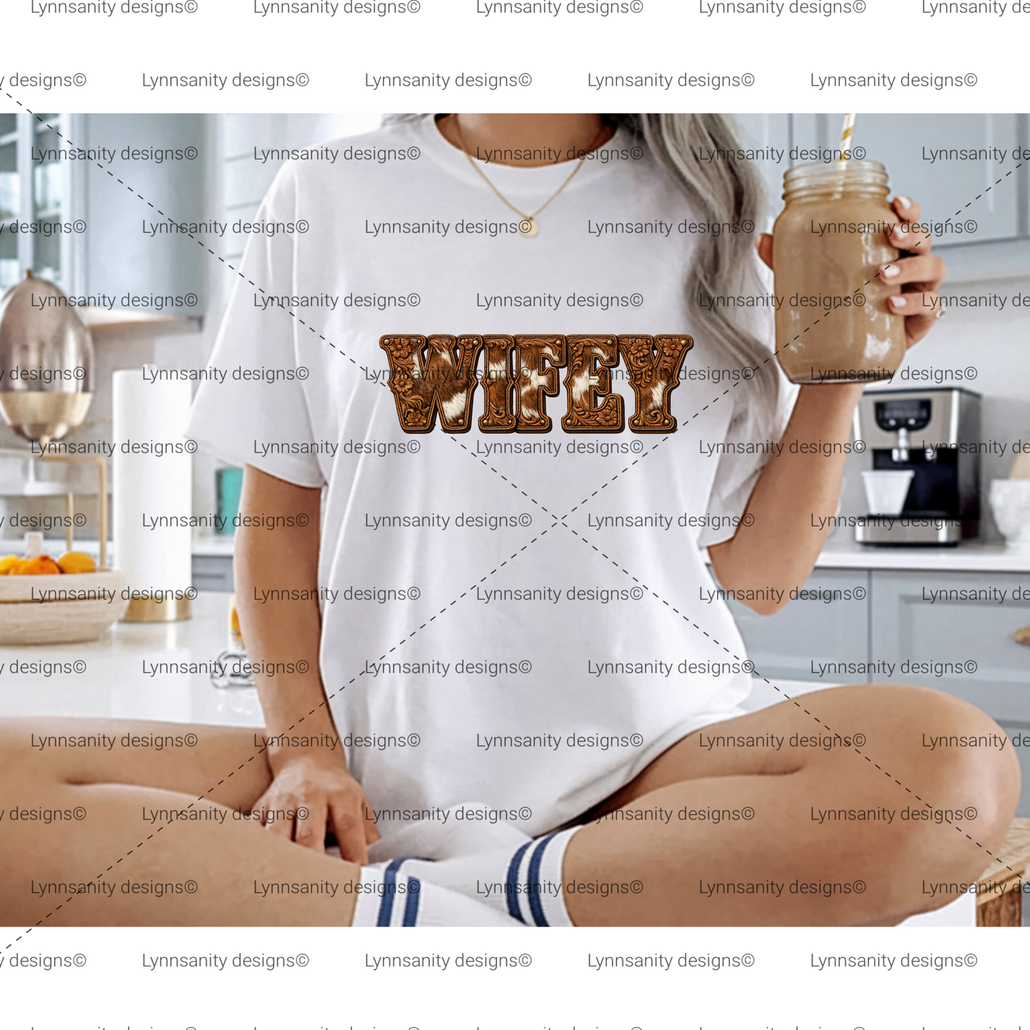 Western Tooled Wifey Digital Design