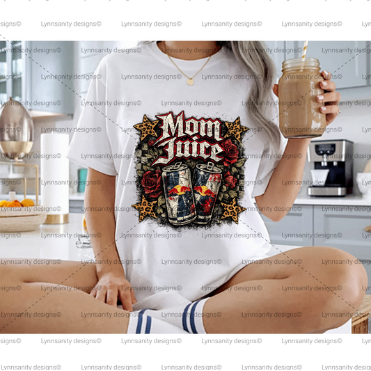 Mom Juice Rockstar Grunge PNG