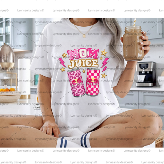 Mom Juice Energy Drink Leopard Pink PNG