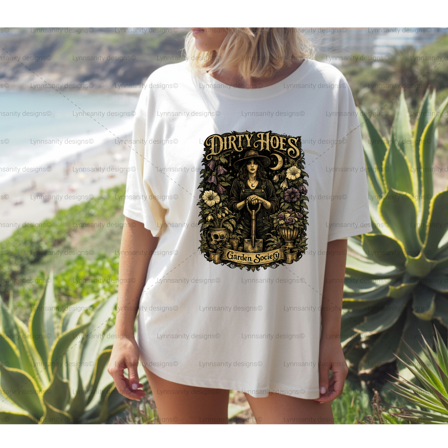 Dirty Hoes Garden Society - Gothic Witchy Aesthetic PNG