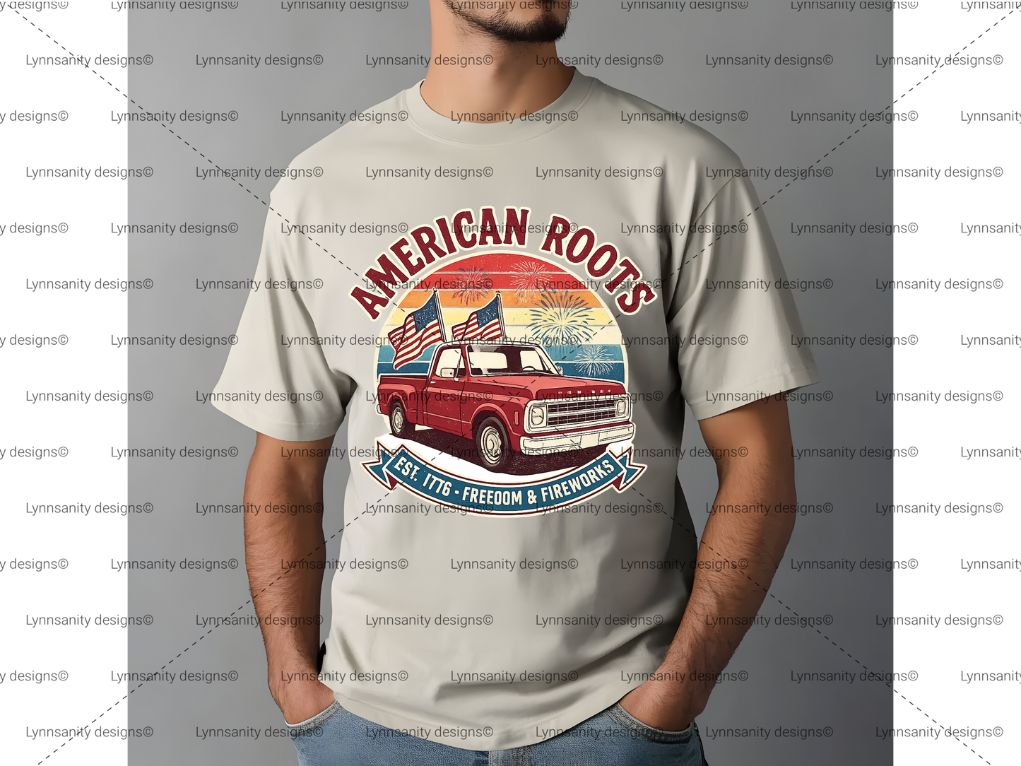 American Roots Patriotic Truck Digital Download