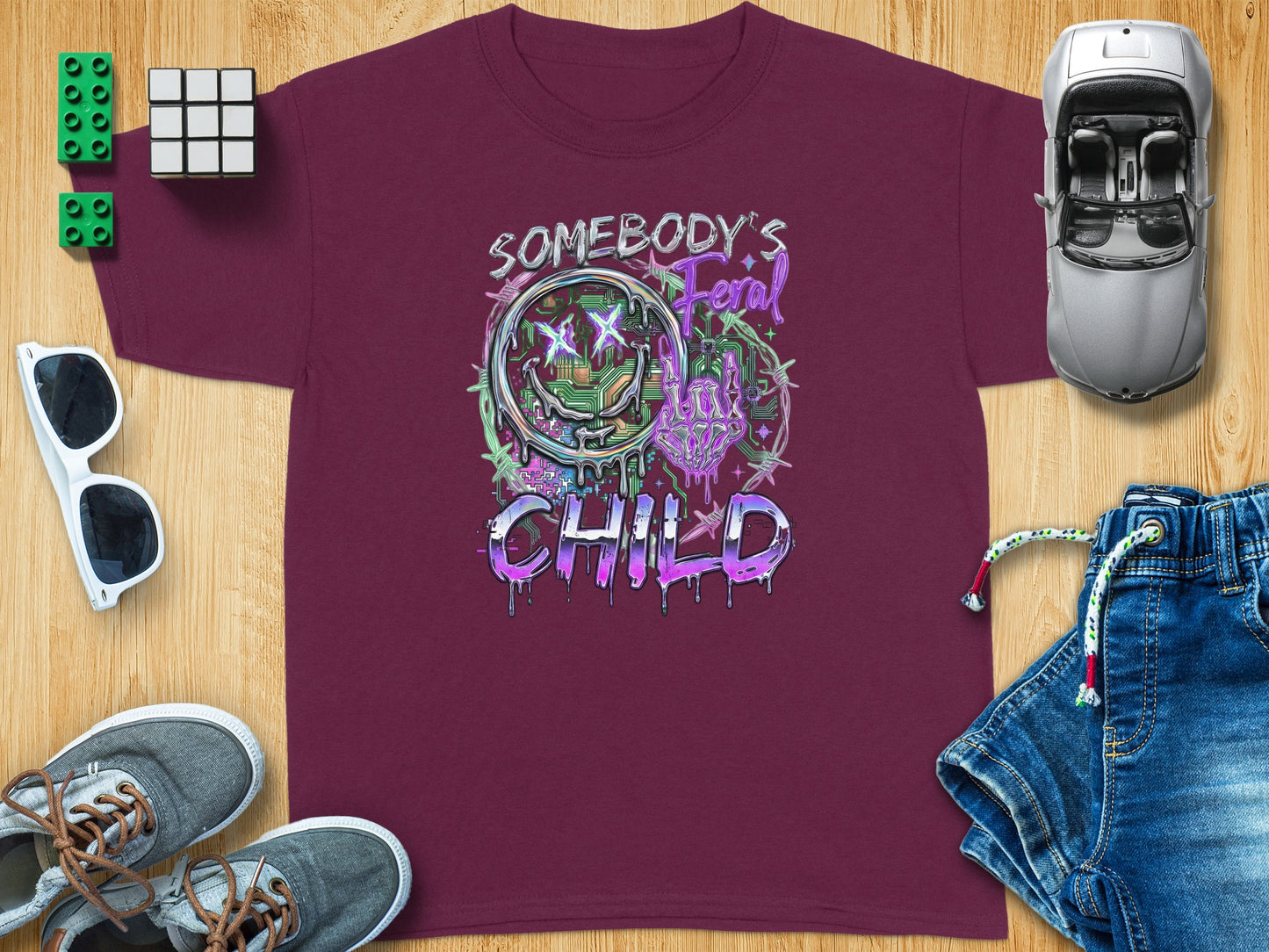 Somebody's Feral Child Graphic Art Shirt product type