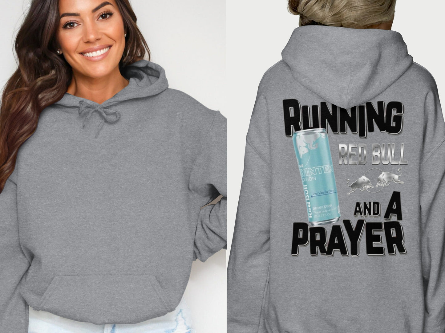 RUNNING RED BULL AND A PRAYER Grey product type