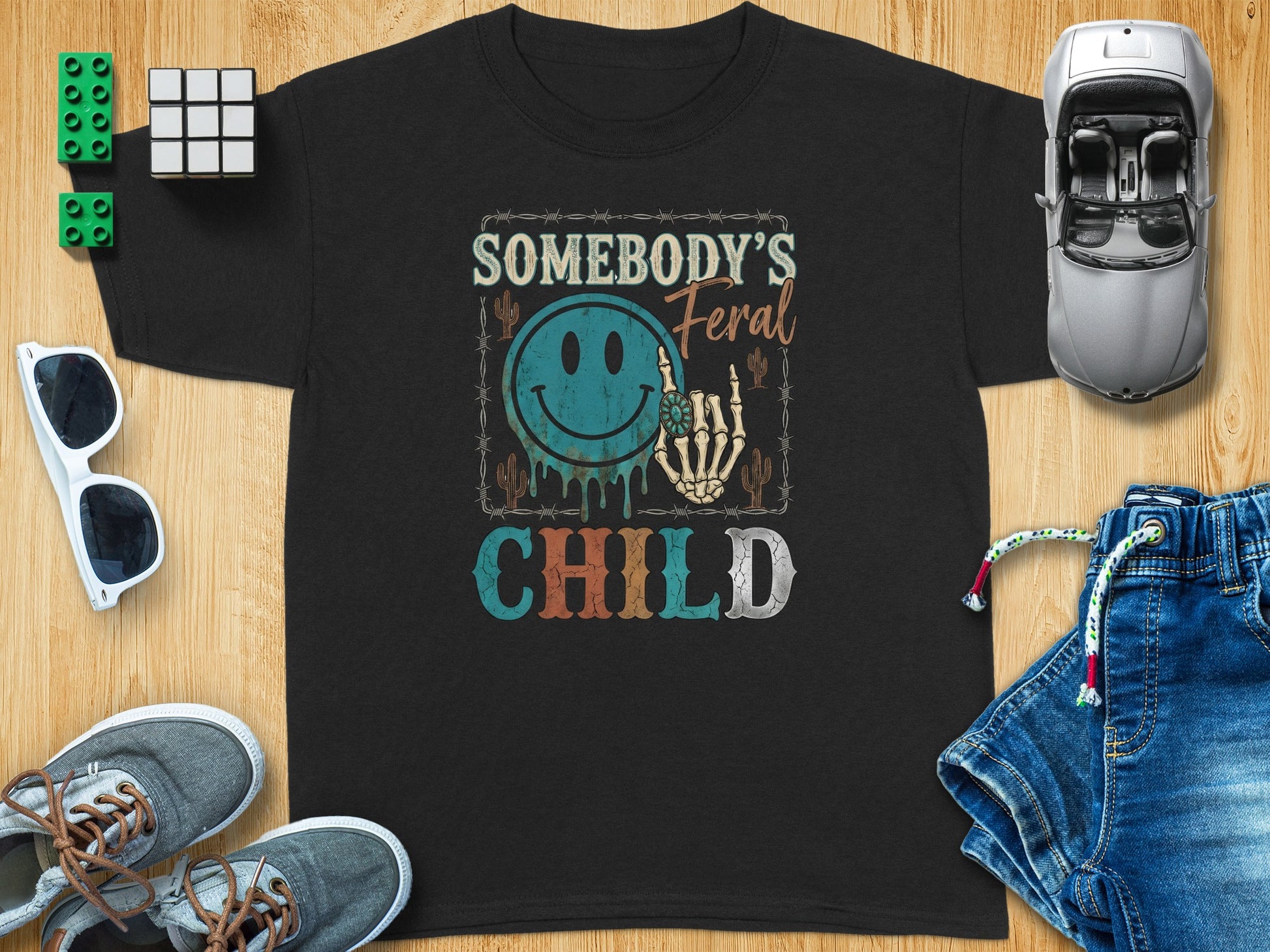 Somebody's Feral Child Smiley Skeleton Hand product type