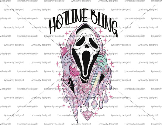 Y2K Pastel Goth Ghostface Digital Art| Bling Slasher
